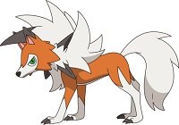lycanroc pokemon dog